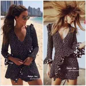 Zara Polka Dot Ruffle Romper